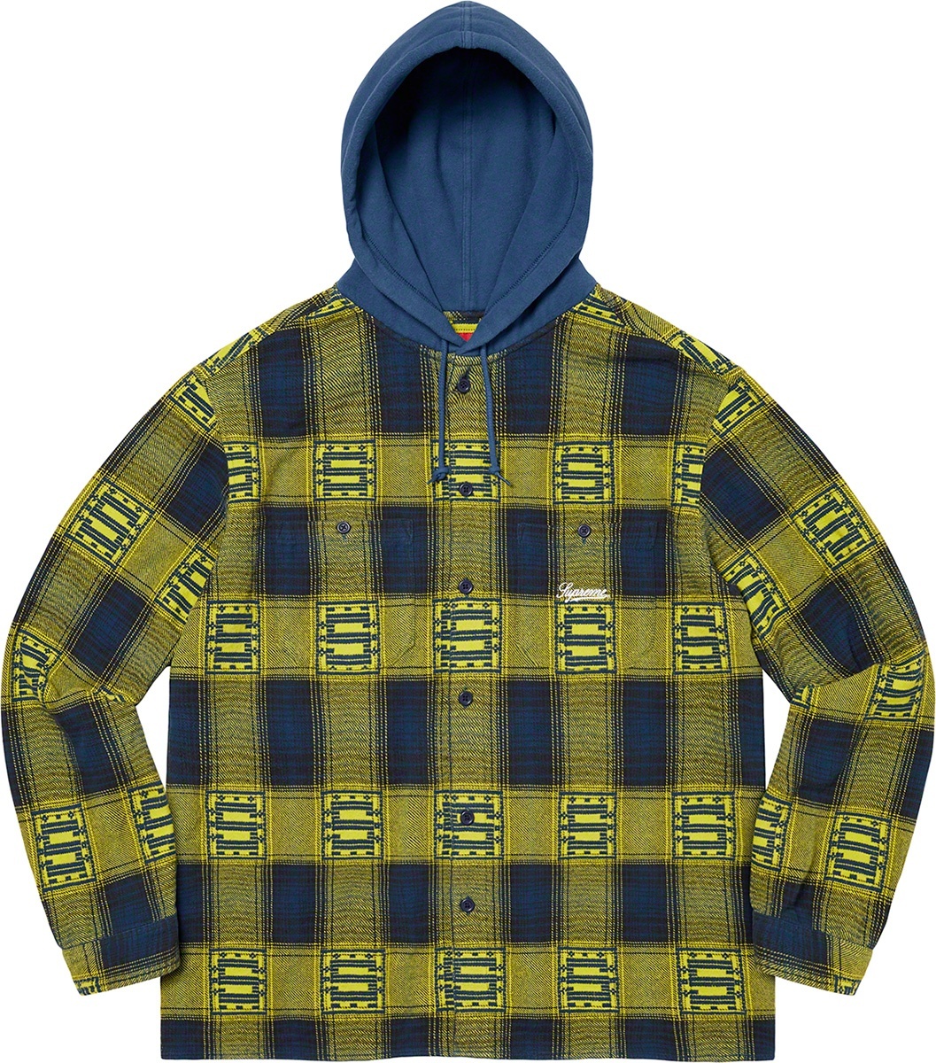 Hooded Shadow Plaid Shirt view 2